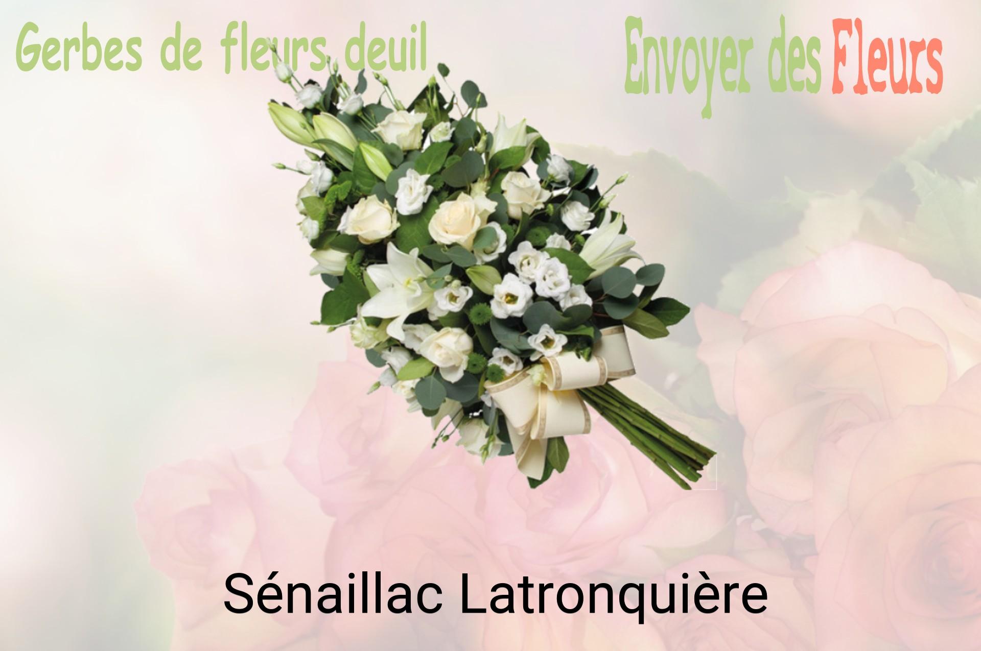 Gerbe de fleurs de deuil livrée à Sénaillac-Latronquière